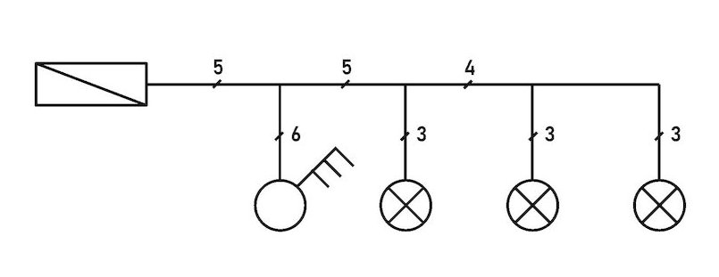 3fogyaszto 1kapcsolo 3fazis a